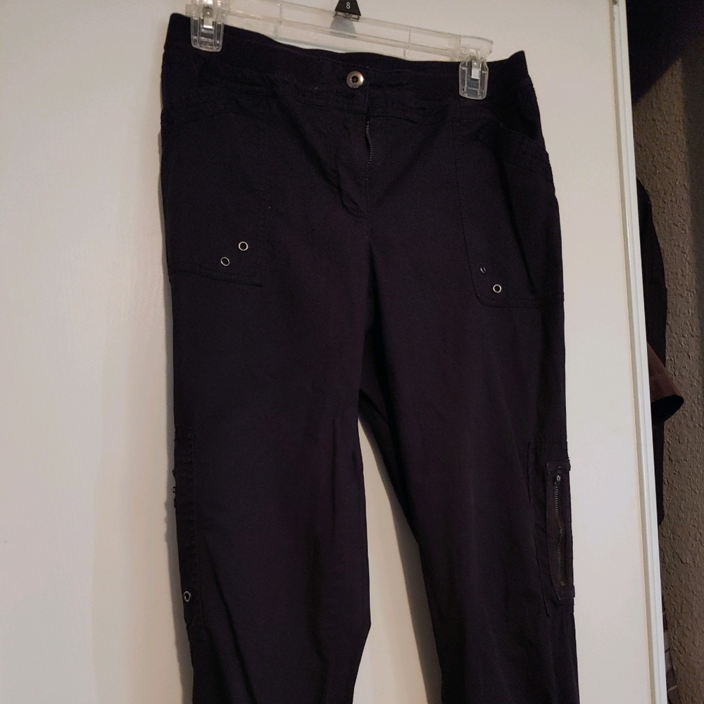 Black cargo pants